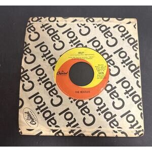 The Beatles 45 Vinyl Capitol 5476 Help! I’m Down Rare White Subsidiary Label